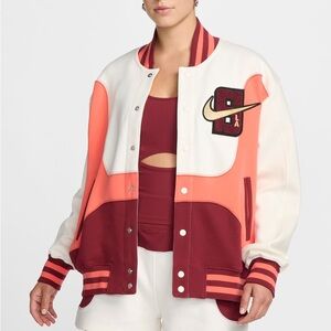 NIKE Serena Williams design crew oversized bomber jacket